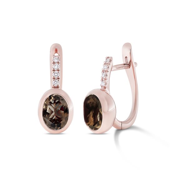 Pendientes Fiore Roberta srl Mujer Pop in Oro rosa Quarzo 2.24 Ct FO4443BR58001 - FO4443BR58001